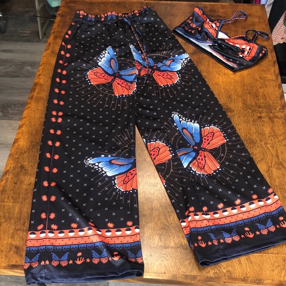 Butterfly‎ two piece outfit S - Picture 3 of 16